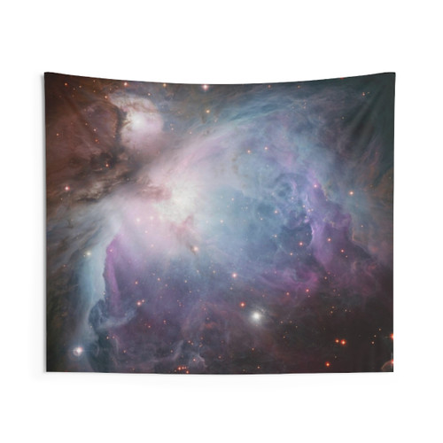 Orion Nebula Tapestry - Pastel Violet Purple Turquoise Blue Star Formation