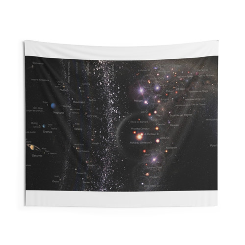 French Atlas de l'Univers Cosmic Tapestry Wall Decor