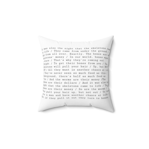 The Night That the Skeletons Came to Life Pillow