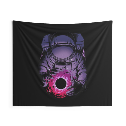 Deep Space Tapestry - Galactic Wall Art with Astronaut and Nebula