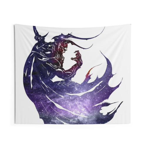Galaxy FF4 White Tapestry - Final Fantasy Wall Decor