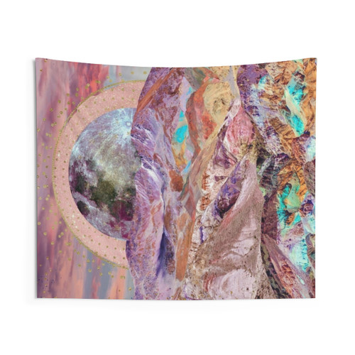 Glitter Moon Landscape Tapestry