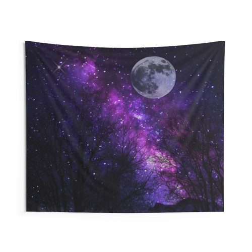 Mystic Moon Tapestry - Galaxy Wall Hanging