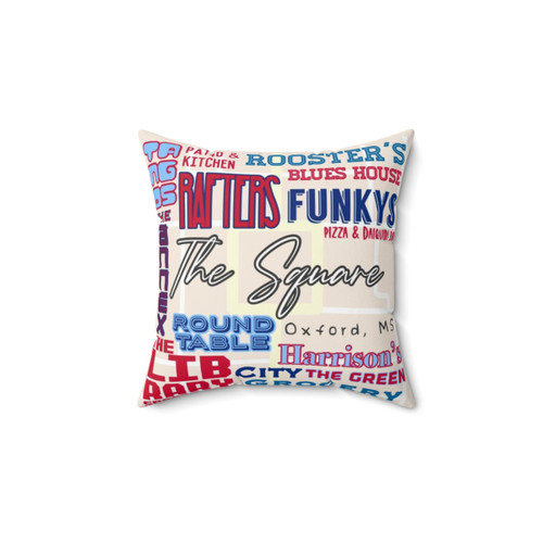 The Square Oxford, MS Pillow - College Town Comfort