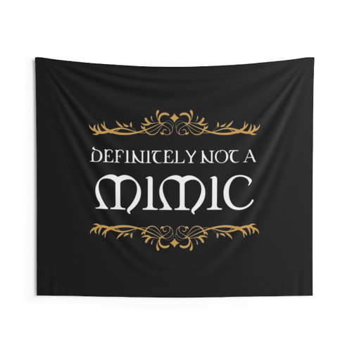 Definitely Not a Mimic Tabletop RPG Addict Tapestry