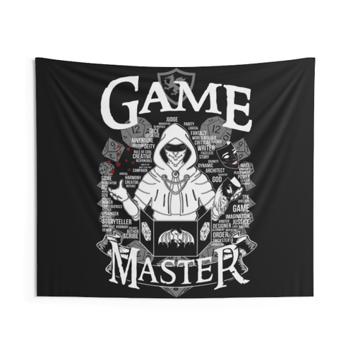 Game Master White Tapestry - Fantasy Tabletop Decor