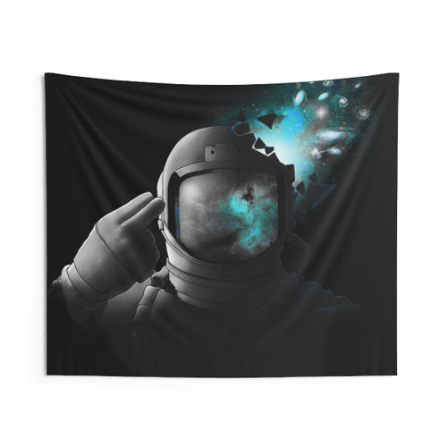 Cosmic Big Bang Tapestry with Galaxy and Nebula Imagery
