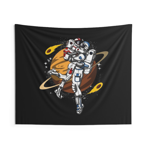 Space Astronaut Couple Tapestry