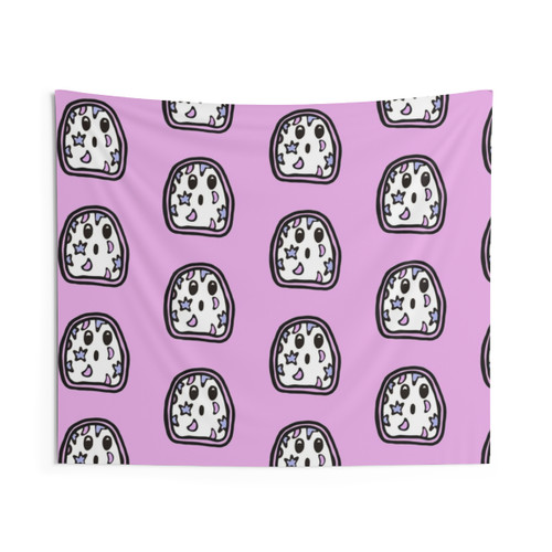 Galaxy Ghost Cartoon Tapestry