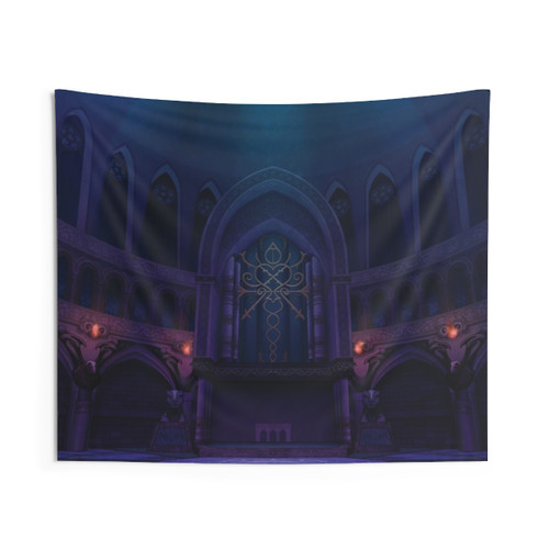 Castle Chapel Tapestry - Kingdom Hearts Video Game Wall Art