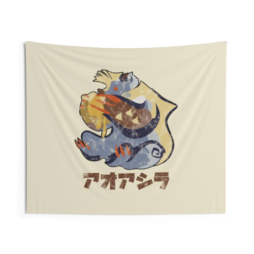 Monster Hunter Rise Arzuros Kanji Tapestry