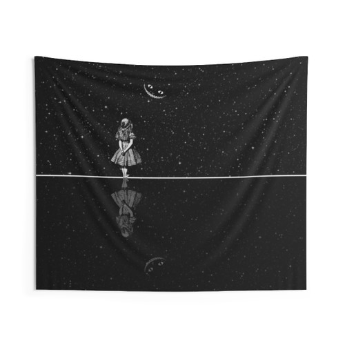 Alice in Wonderland Starry Night Tapestry Wall Hanging
