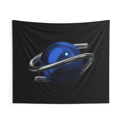 Sega Saturn 3D Chrome Tapestry - Vintage Gaming Decor