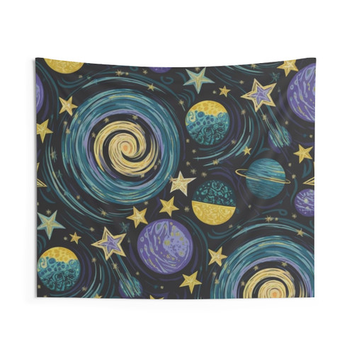 Beautiful Galaxy Pattern Tapestry - Cosmic Wall Art