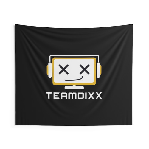 TEAMDIXX WHITE LOGO Tapestry - Gaming and Streaming Accessory