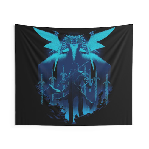 Devil May Cry Retro Gaming Tapestry