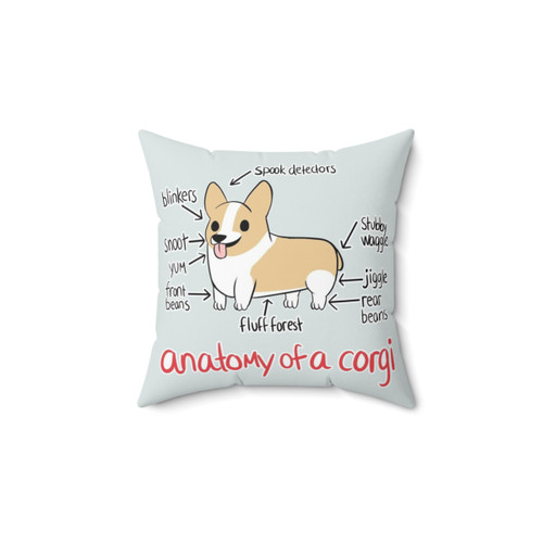 Anatomy of a Corgi Pillow - Fluffy Pup Design