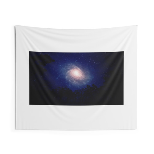 Spiral Galaxy Tapestry - Astronomical Space Wall Art