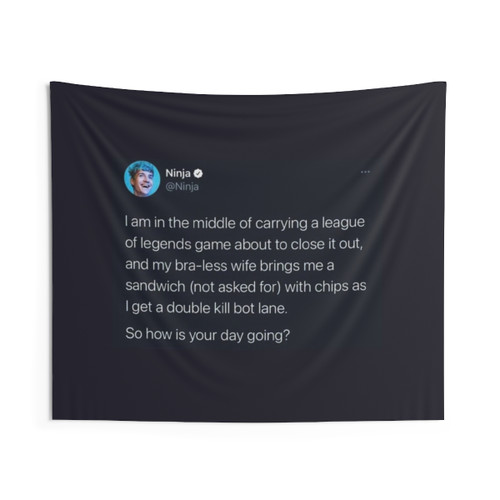 Ninja Wife Themed Tapestry