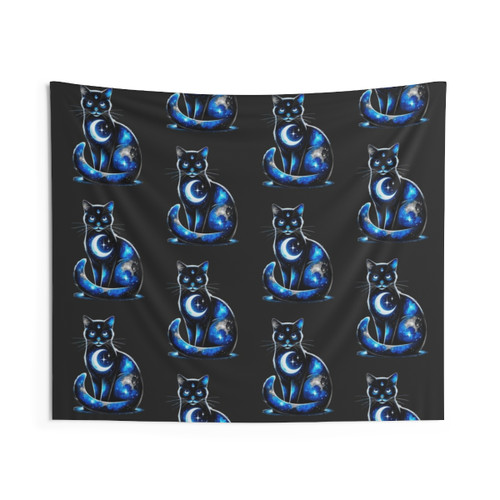 Galaxy Cat Tapestry - Cosmic Feline Wall Hanging