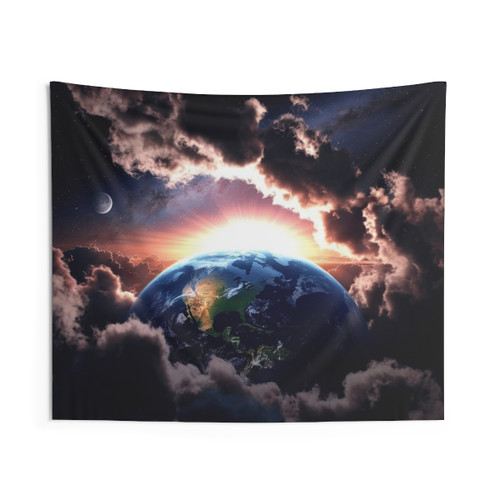 Cosmic Dawn Tapestry - Outer Space Home Decor