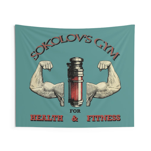 Sokolov's Gym Fitness Tapestry - Dishonored Inspired Wall Hanging