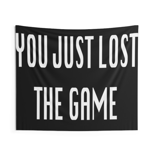 Gamer Tapestry Featuring 'You Just Lost the Game' Quote