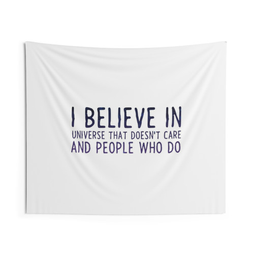 People Who Do Care Quote Tapestry from Night in the Woods