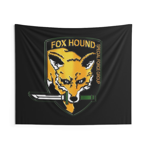 Foxhound Crest Military Tapestry