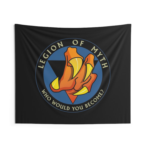 Legion of Myth Logo Tapestry (Large | Black Background)