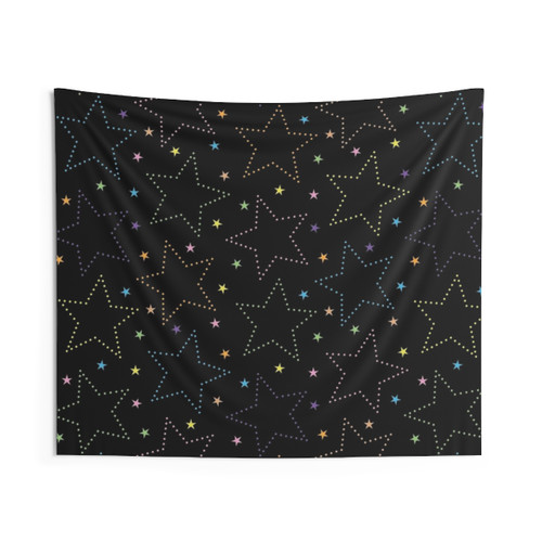 Colorful Starry Night Sky Tapestry