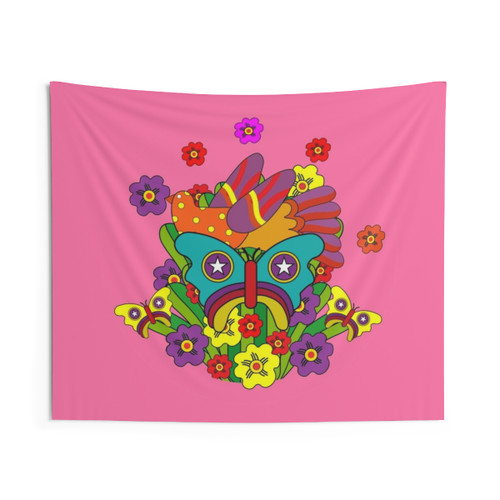 Flower Power Hippie Tapestry