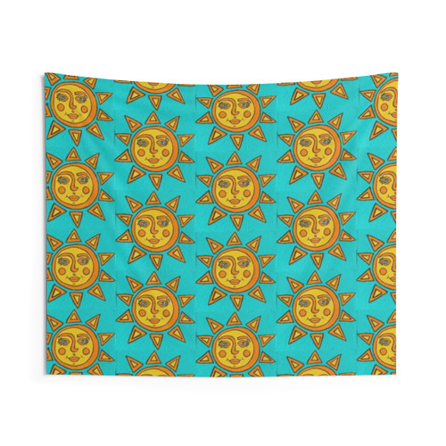 Boho Hippie Sun Tapestry Wall Hanging