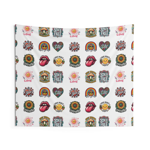 Groovy Retro Psychedelic Tapestry