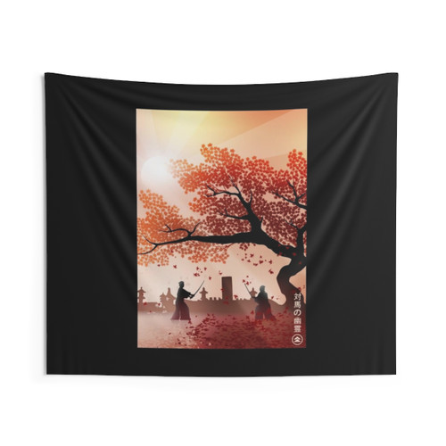 Honor Tsushima Samurai Warrior Tapestry
