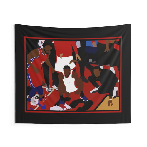 Kawhi Leonard Celebration Tapestry - NBA Champions Toronto Raptors