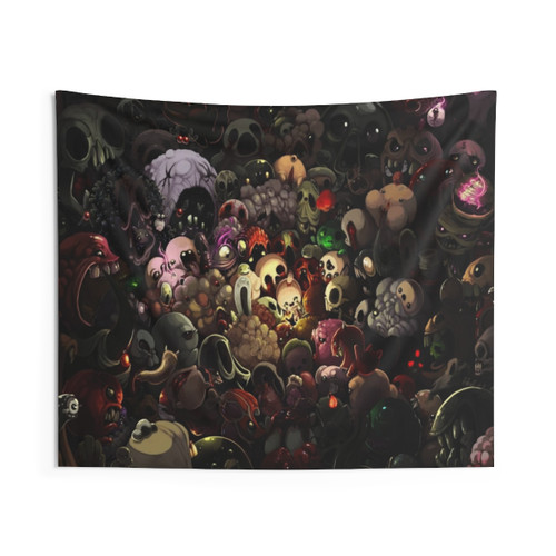 Binding of Isaac Monsters Horror Tapestry