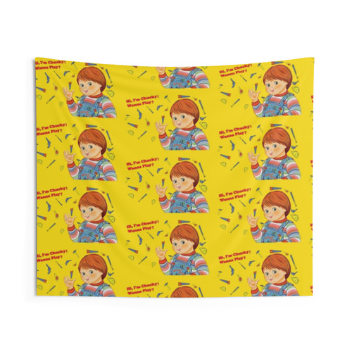 Chucky Good Guys Wanna Play Tapestry