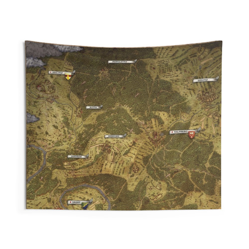 Kingdom Come Deliverance Map Tapestry