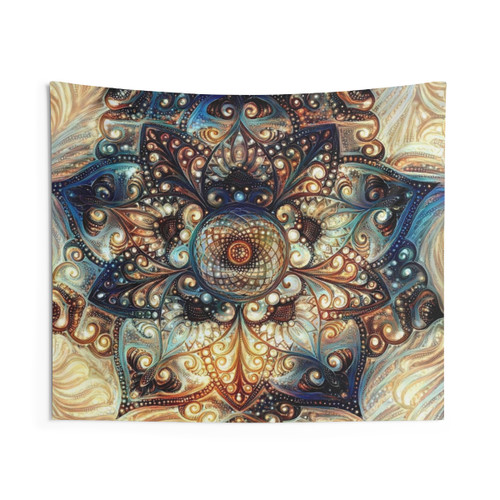 Geometric Mandala Tapestry - Canopus