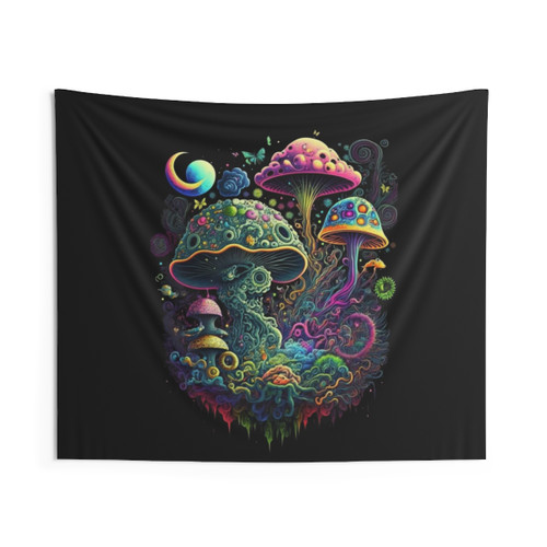 Psychedelic Mushrooms Tapestry