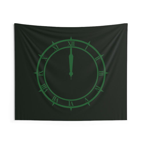 Dark Hour Clock Persona 3 Tapestry in Green