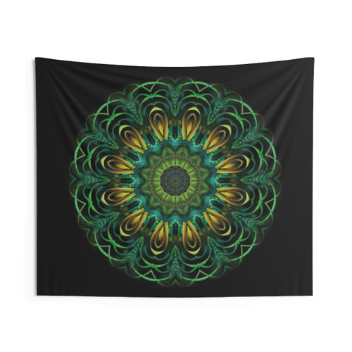 Emerald Roots Mandala Tapestry