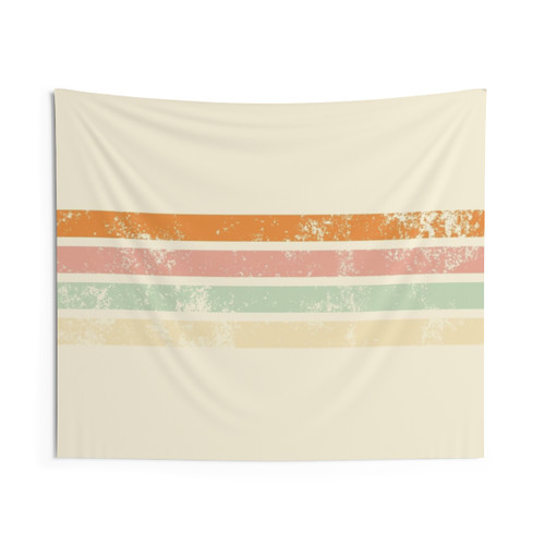 Vintage Stripes Tapestry - Retro Minimalist Wall Art