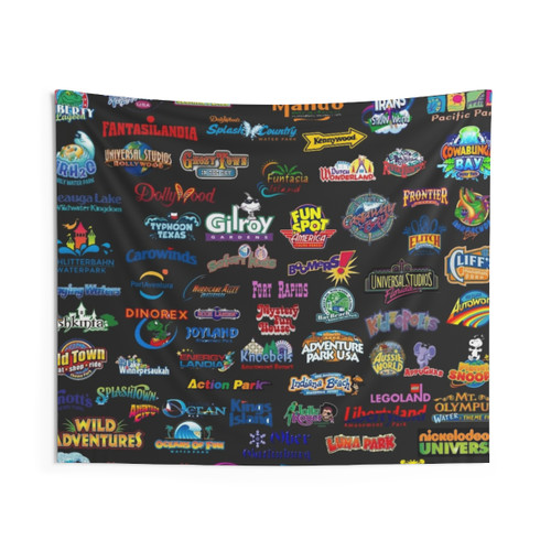 Amusement Parks Themed Tapestry