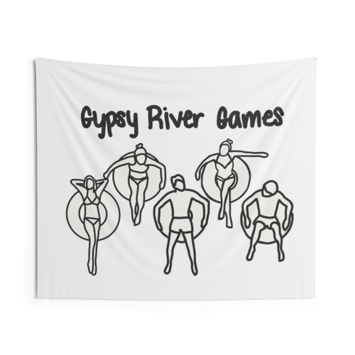 Gypsy River Games Tapestry - Bohemian Wall Hanging Decor