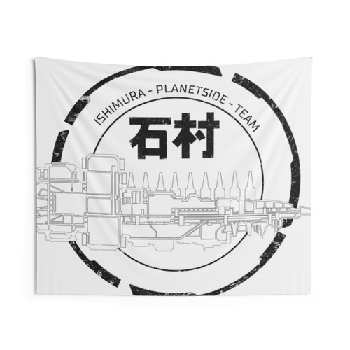 Dead Space Ishimura Planetside Team Black Tapestry