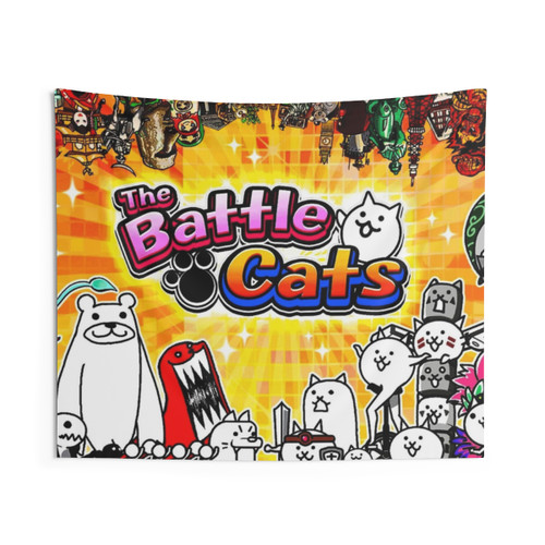 Battle Cats Tapestry - Kawaii Cats Design