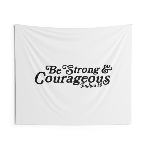 Retro Joshua 1:9 Tapestry