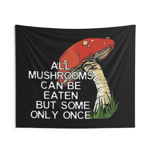 Psychedelic Mushroom Tapestry - Funny Trippy Design